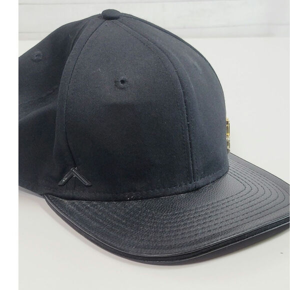 PLAYBOY FAUX LEATHER BILL BLACK ADJUSTABLE HAT - Picture 5 of 14